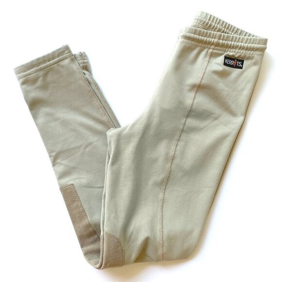 Kerrits Other - Kerrits Girls Knee Patch Performance Riding Tights Tan XL 16-18 Equestrian